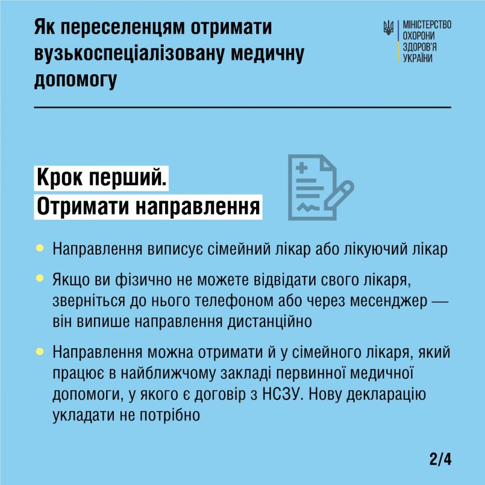 Ілюстрація до матеріалу: Як переселенцям отримати вузькоспеціалізовану медичну допомогу